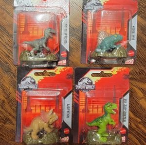 Jurassic World Micro Collection 4 PC Set NIB